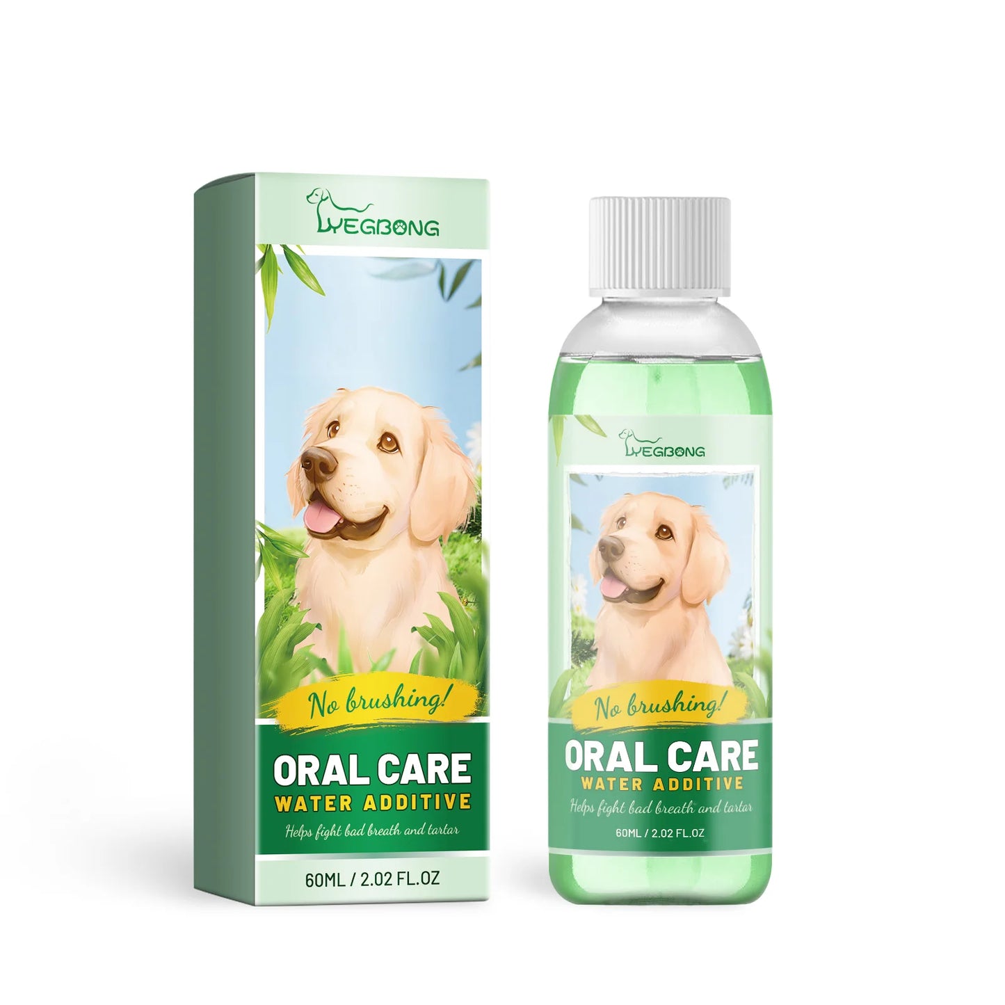 60ml Pet Oral Refreshing Liquid Deodorant Oral Care Bad Breath Remove Cleaning Teeth Stains Mouth Wash Pet Oral Cleanser