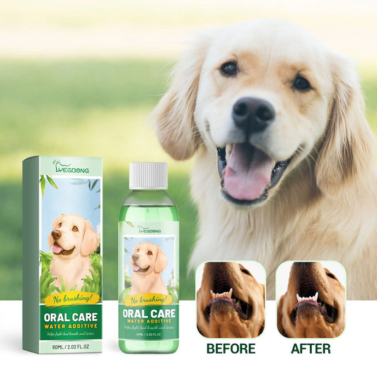 60ml Pet Oral Refreshing Liquid Deodorant Oral Care Bad Breath Remove Cleaning Teeth Stains Mouth Wash Pet Oral Cleanser