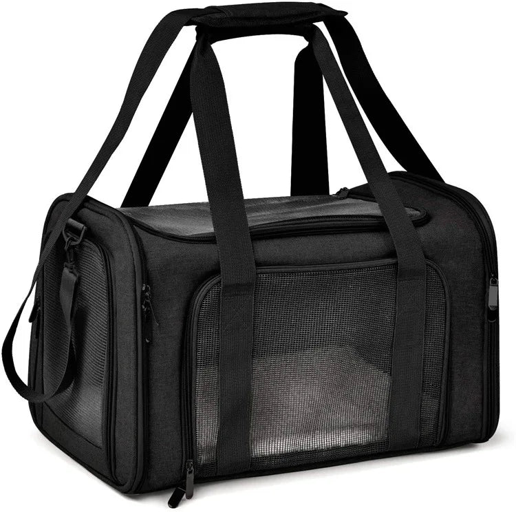 1PC Cat, Dog Carrier for Small Medium Cats Puppies up to 15 Lbs, Collapsible Travel Puppy Carrier