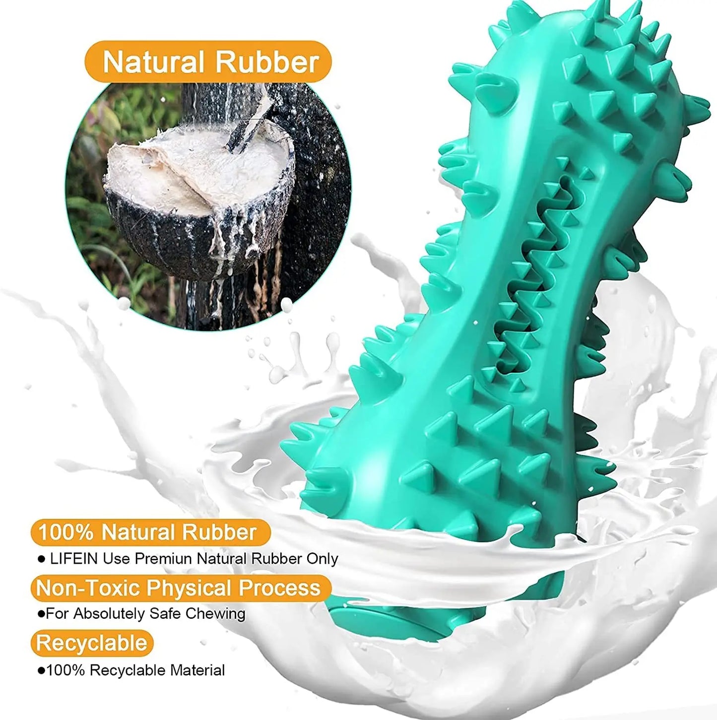 Durable Dog Chew Toys for Aggressive Chewers Heavy Duty Pet Teeth Cleaning Interactive Puppy Toys Long Lasting Rubber Dog Treats