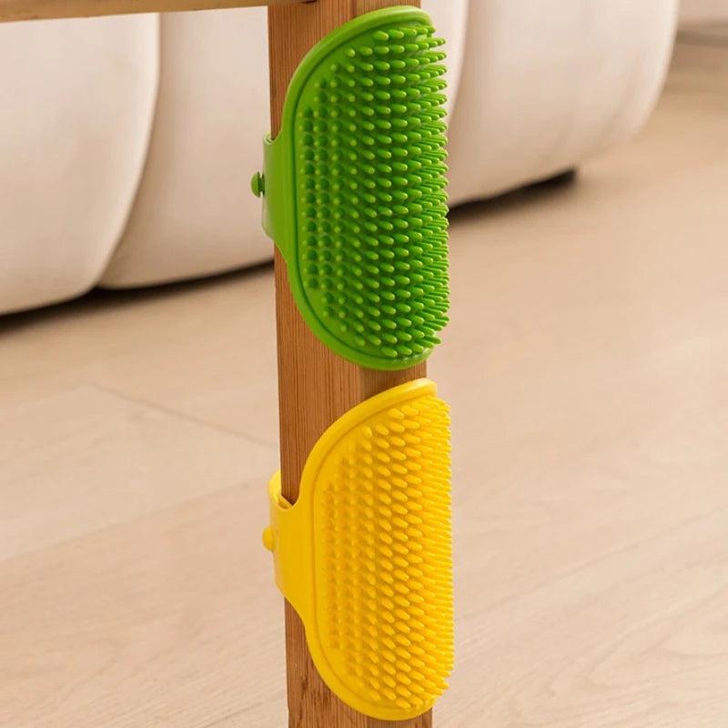 Cat Scratcher Brush Rubbing Pet Cat Hair Removal Massage Comb Kitten Self Cleaning Wall Corner Grooming Brush Cats Accessories