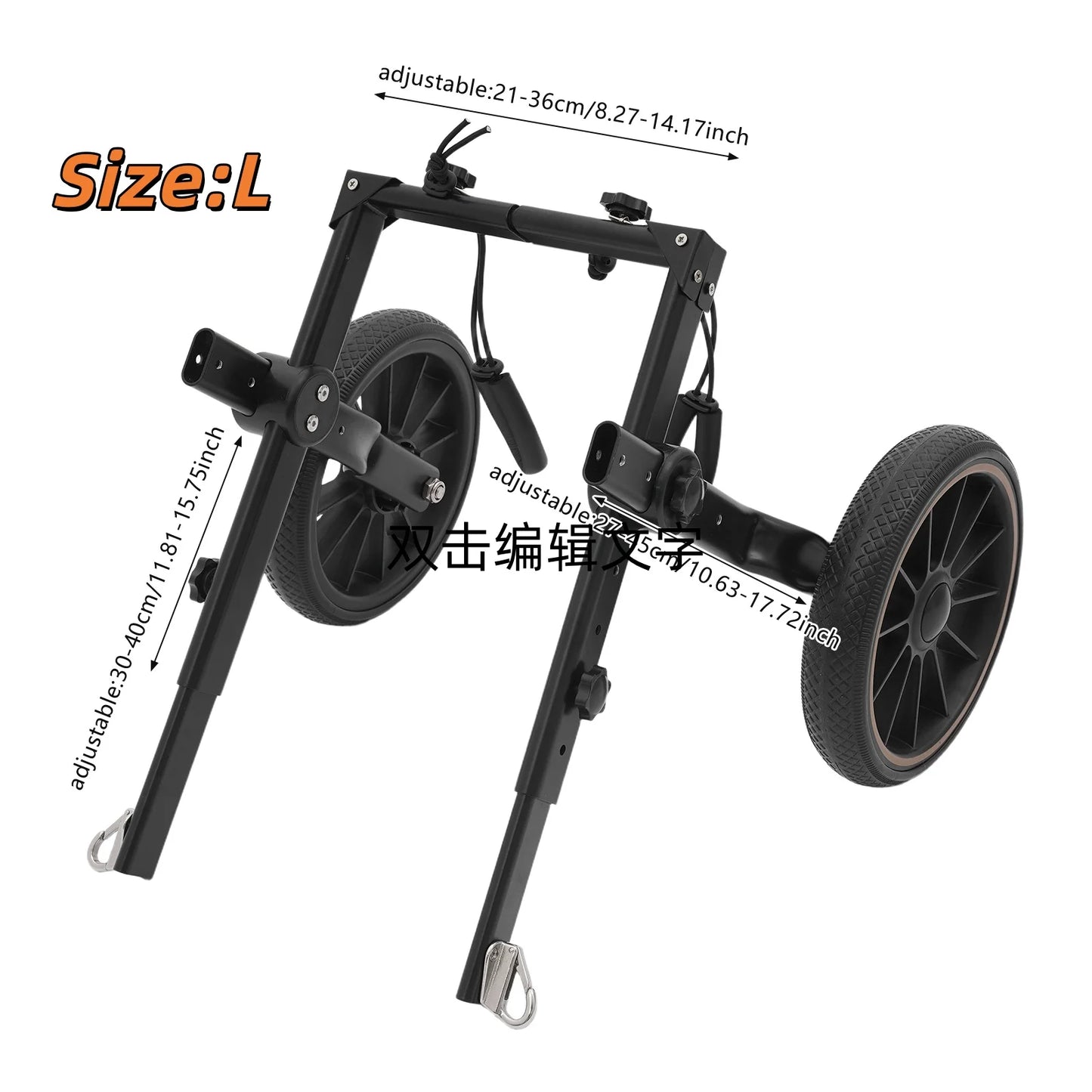 Adjustable Pet Trolley Pet Dog Wheelchair Rehabilitation Walking Aid Cart Portable Walk Trolley Tools for Hind-Leg Support