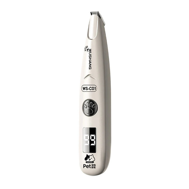 Pet Dog Shaver Electric Groomer Trimmer With LED Light Waterproof Pet Foot Hair Clipper Low Noise Cat Dog Face Hip Paw Shaver