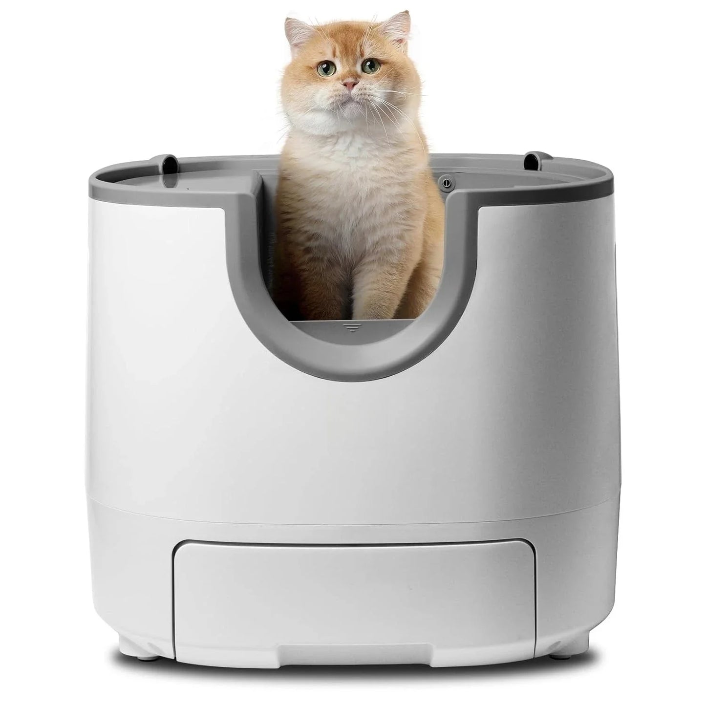 F8 Large Capacity Self-Cleaning Cat Litter Box, Open-Top Multi-Cat with Enhanced Safety, Customized