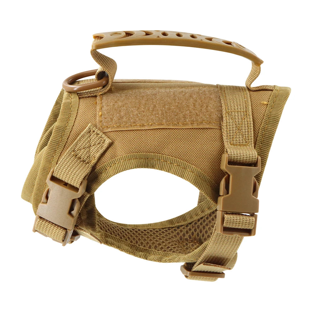 Tactical Puppy Harness Leash Set For Small Dogs Adjustable Cat Harnesses Vest For Training Walking Military Cats Dog Accessories