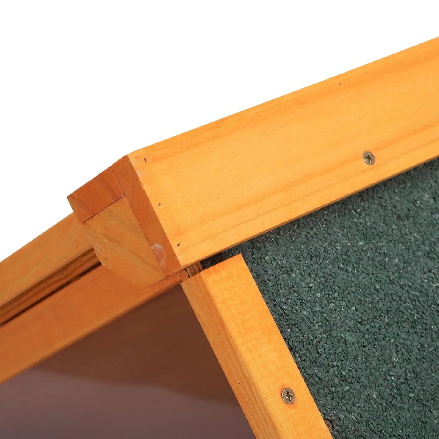 Wooden Dog House, Indoor Outdoor Pet Shelter with Platform, PVC Curtain, Door, Asphalt Roof, Pet House for Small to, Customized