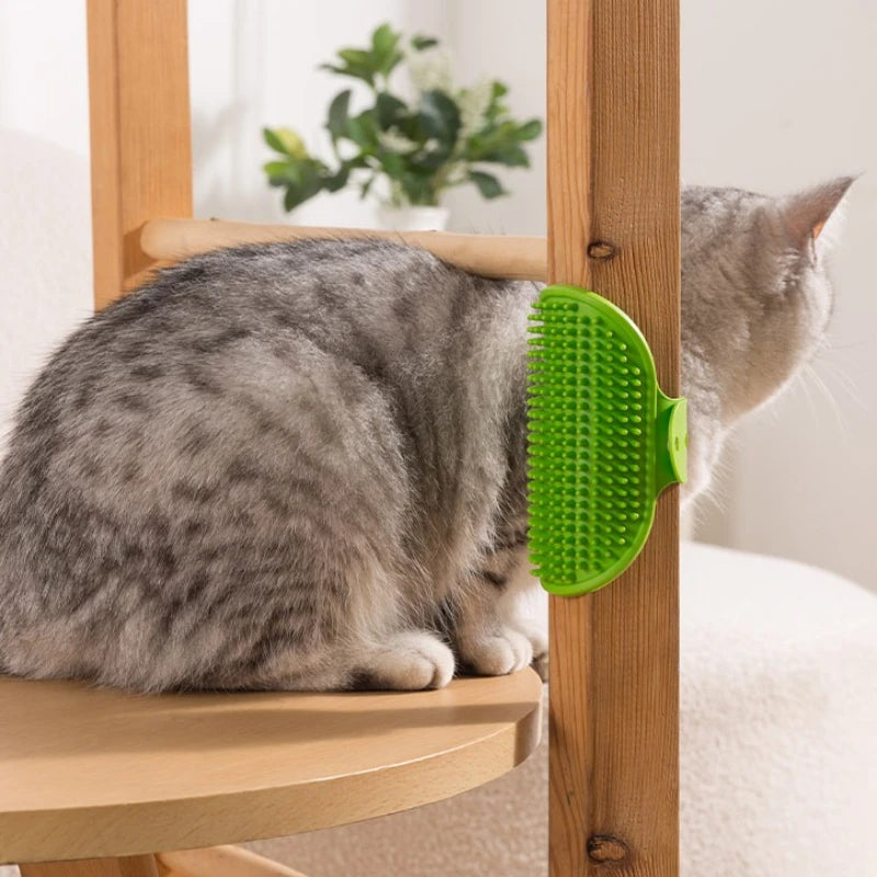 Cat Scratcher Brush Rubbing Pet Cat Hair Removal Massage Comb Kitten Self Cleaning Wall Corner Grooming Brush Cats Accessories
