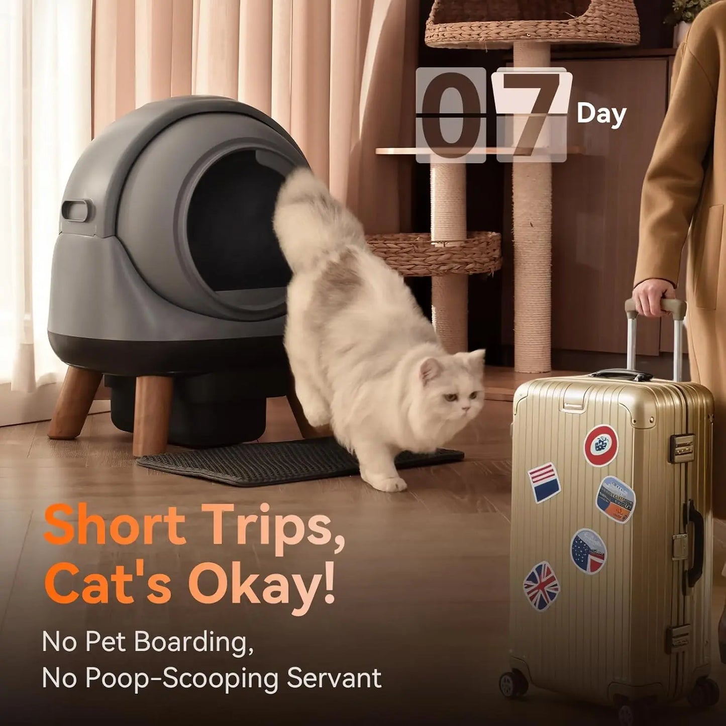 G1 Self Cleaning Litter Box for Multiple Cats Automatic Robot with Smart APP Control Customized Pet Care