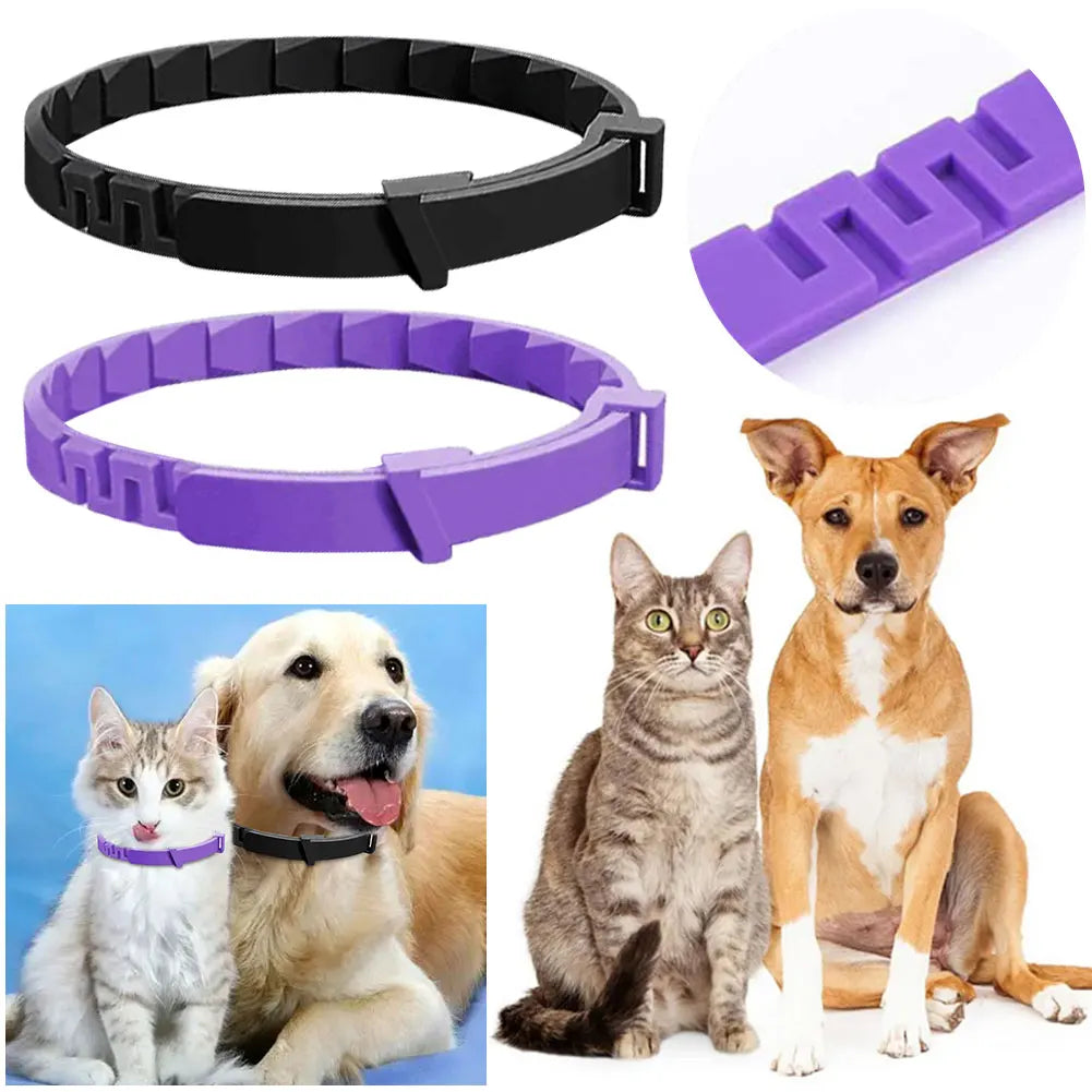 3/4 Pack Pheromone Collar Stress and Anxiety Relief Calm Collar Adjustable Natural Calm Relax Soothing Collars for Cats Dogs