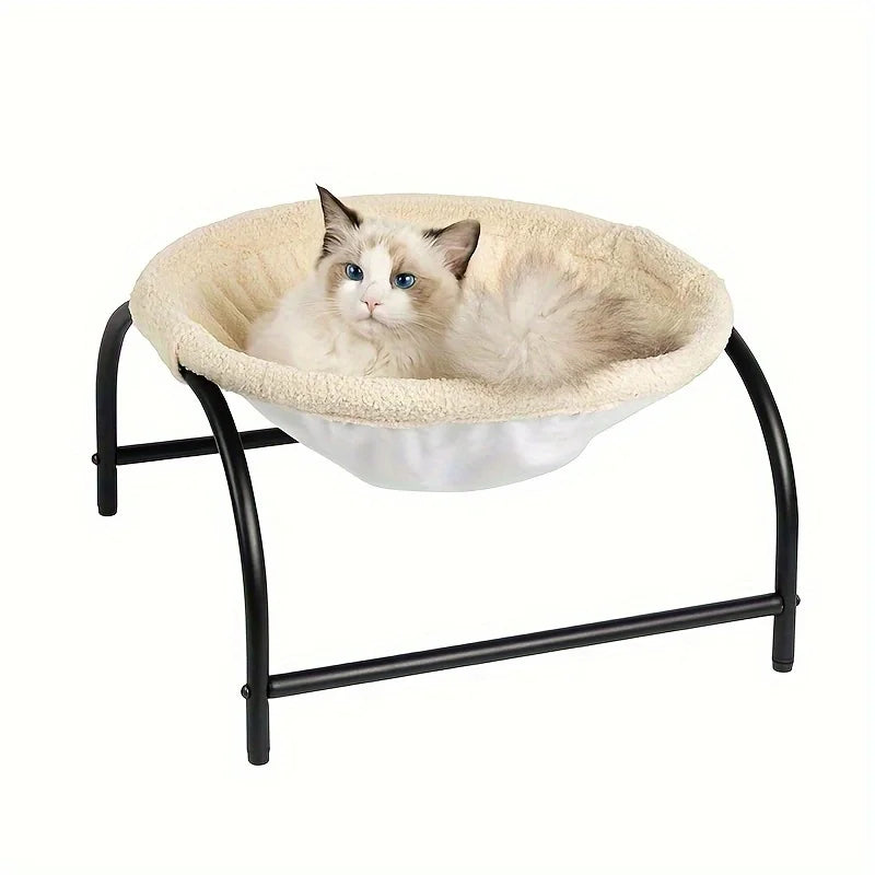 Pet Cat Bed Deep Sleep Nest Elevated Moisture-proof Breathable Removable Washable Pet Hammock for Dog Cat Soft & Warm in Winter