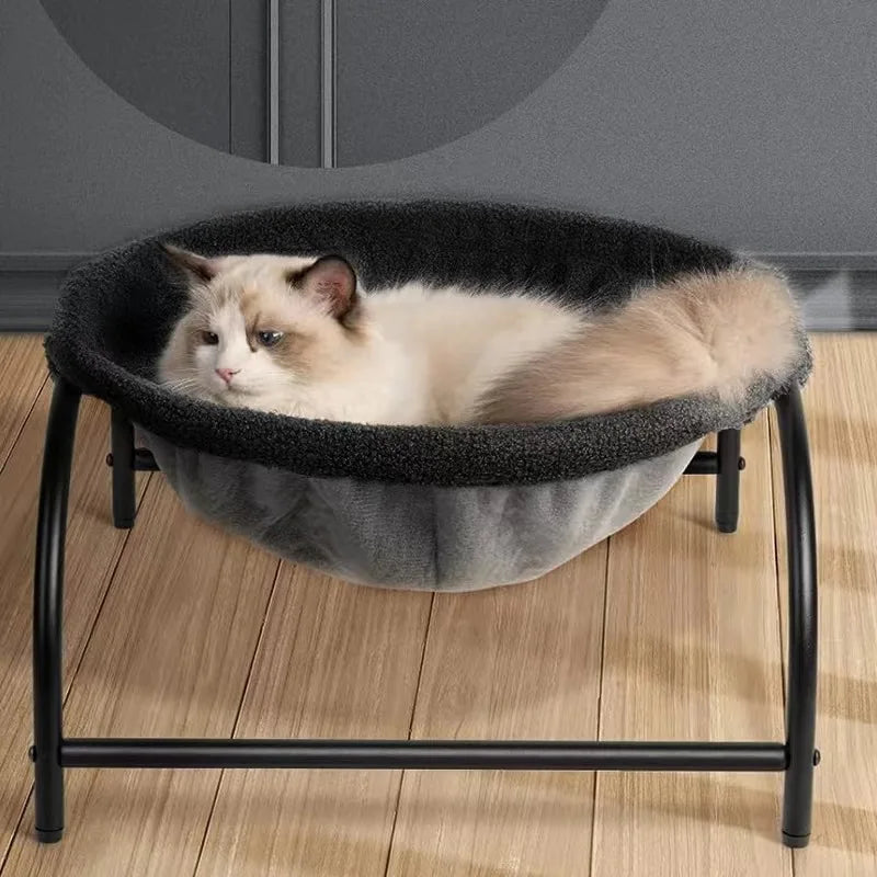 Pet Cat Bed Deep Sleep Nest Elevated Moisture-proof Breathable Removable Washable Pet Hammock for Dog Cat Soft & Warm in Winter
