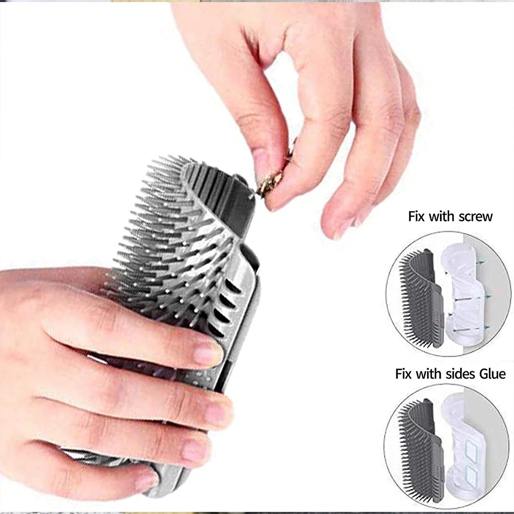 Cat Massage Brush Comb Removable Washable Wall Corner Self Groomer Cat Itching Device Pet Supplies