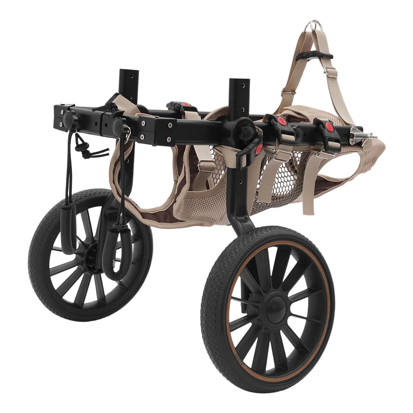 Adjustable Pet Trolley Pet Dog Wheelchair Rehabilitation Walking Aid Cart Portable Walk Trolley Tools for Hind-Leg Support