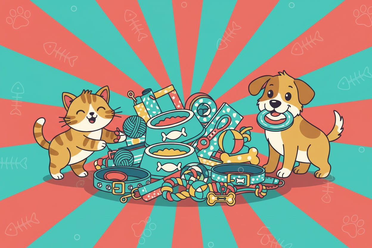 make the dog and cat normal animal colors